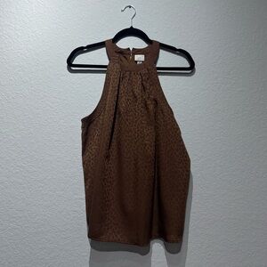 Brown Sleeveless Women's Top